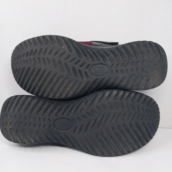 Drew Savannah Womens Size 8 WW Slingback Burgundy Wavy Stretch Clog Shoes - Picture 12 of 12